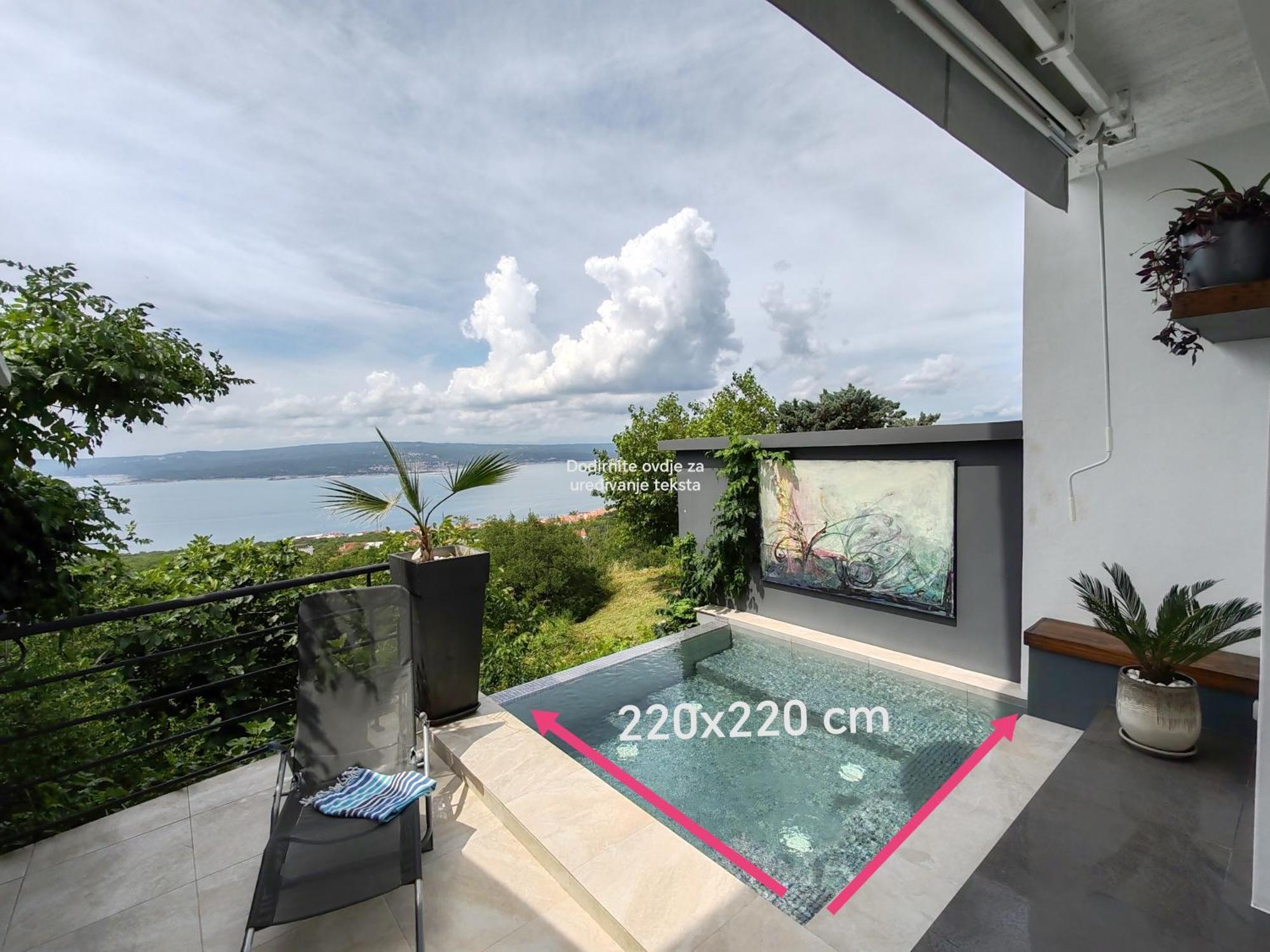 Art Gallery House With A Small Relaxing Pool Криквеница Екстериор снимка